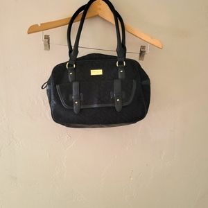 Tommy Hilfiger Bowler Black Satchel Handbag 2013